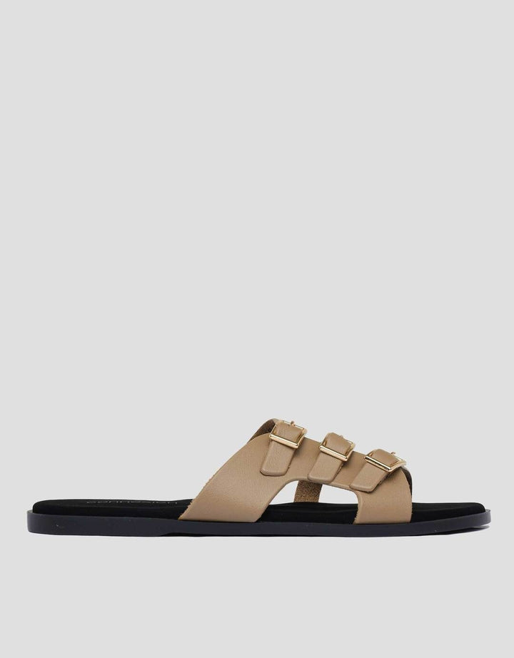Connexion Three Buckles Sandal Slipper Wanita