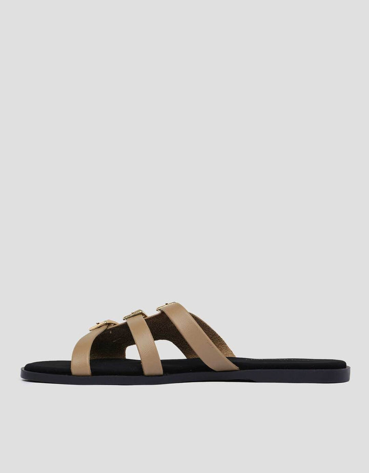 Connexion Three Buckles Sandal Slipper Wanita