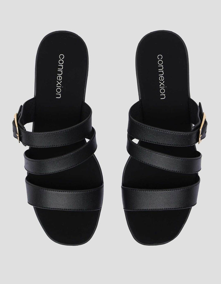 Connexion One Buckles Sandal Slipper Wanita