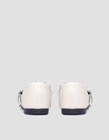 Connexion Round Pearl Mary Jane Sepatu Flat Wanita