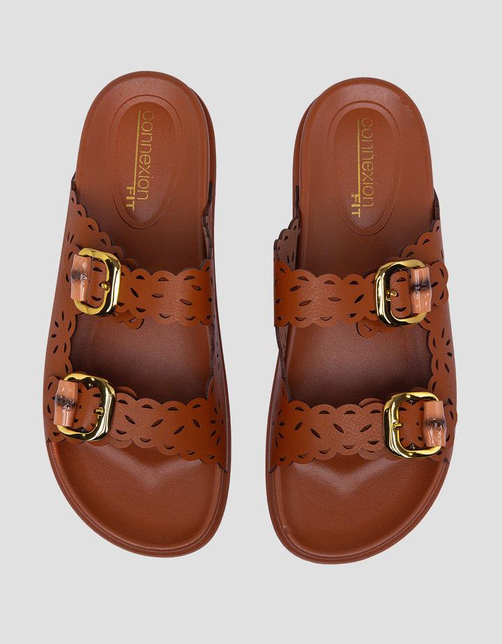 Connexion Buckle Sandal Slipper Wanita