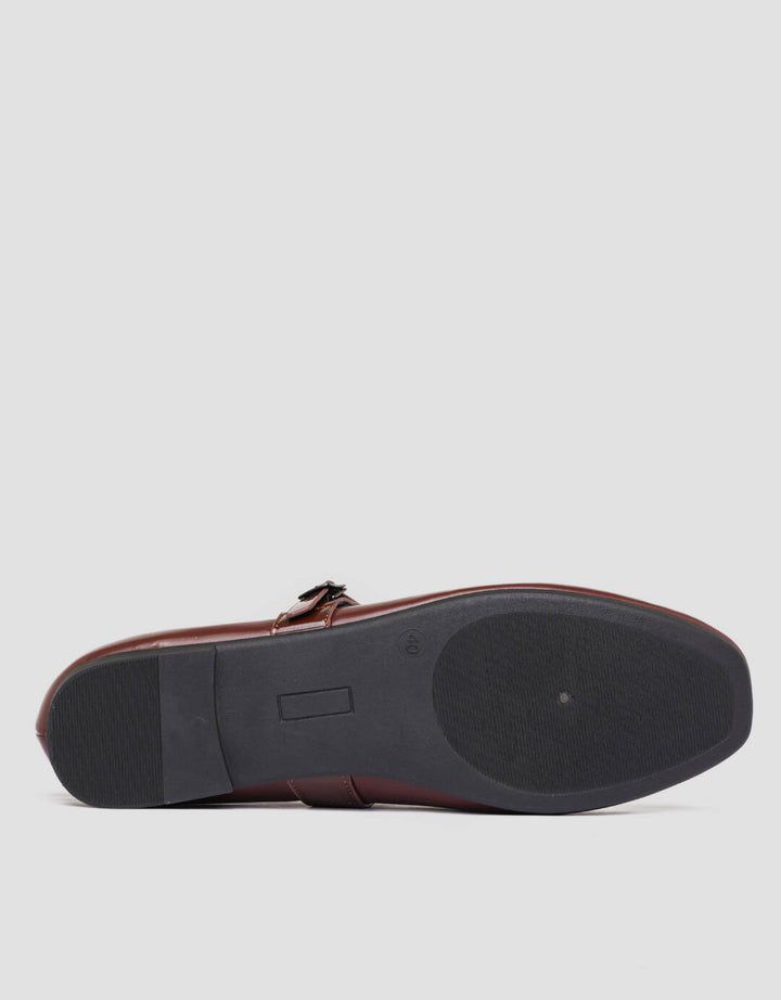 Connexion Ballerina Buckle Sepatu Flat Wanita