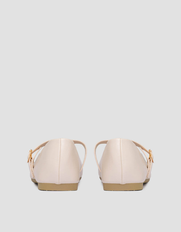 Connexion Ballerina Buckle Sepatu Flat Wanita