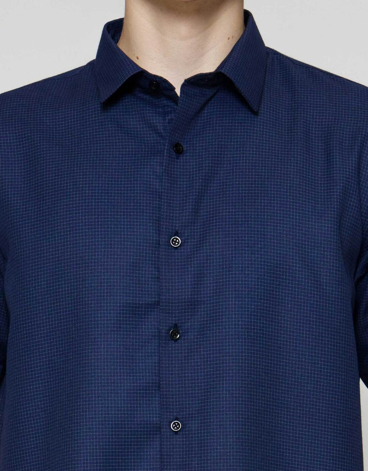 Cole Reg Fit Checks Kemeja Pria