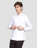Cole Slim Fit Texture Wafle Kemeja Lengan Panjang Pria