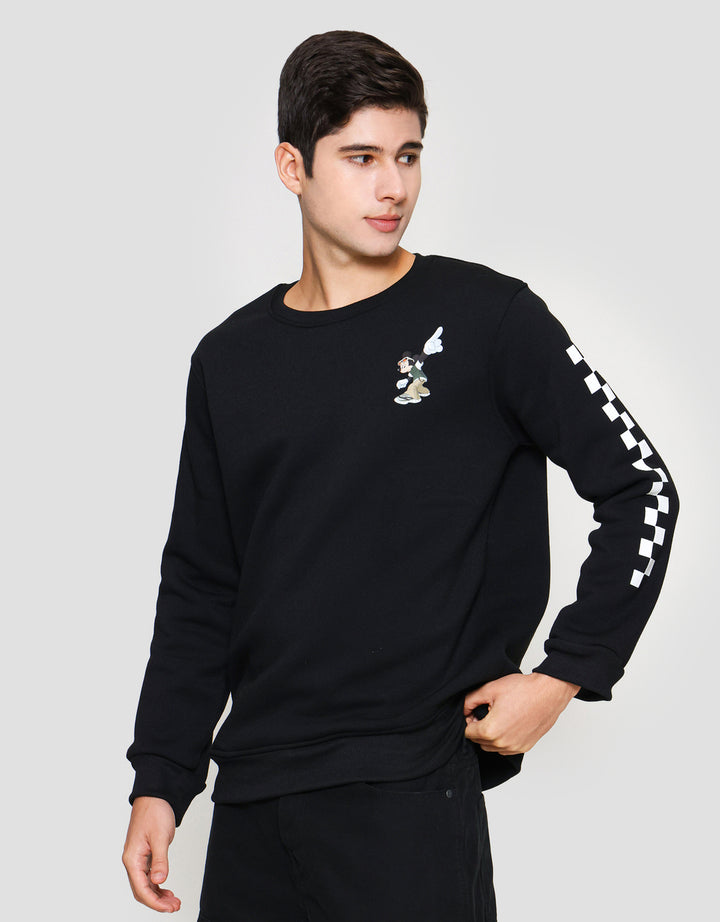 Disney Mickey & Friends Real Life Print Sweater Pria