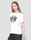 Nevada Solid Reguler Cvc Bear Trouble Maker Kaos Wanita