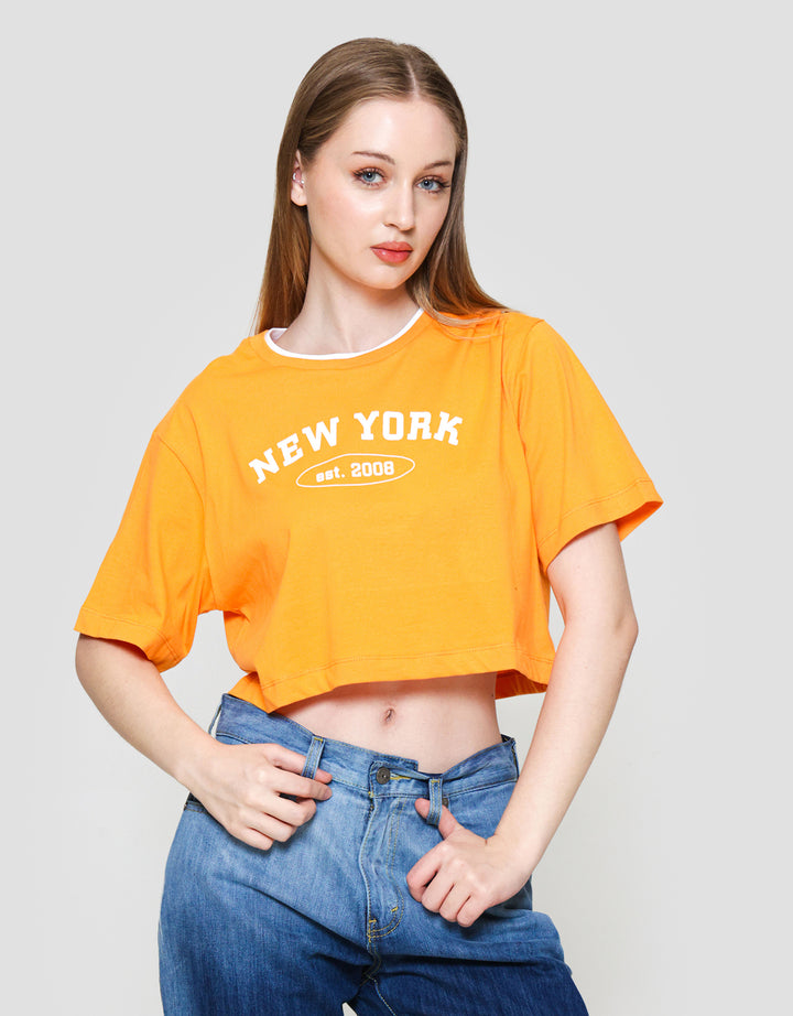 Nevada Sld Boxy Comb New York Kaos Wanita