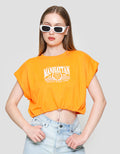 Nevada Solid Boxy Terry Drawstring Manhattan Kaos Wanita