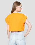 Nevada Solid Boxy Terry Drawstring Manhattan Kaos Wanita