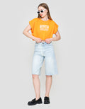 Nevada Solid Boxy Terry Drawstring Manhattan Kaos Wanita