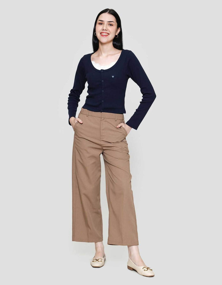 Nevada Solid Rib Double Layered Kaos Wanita