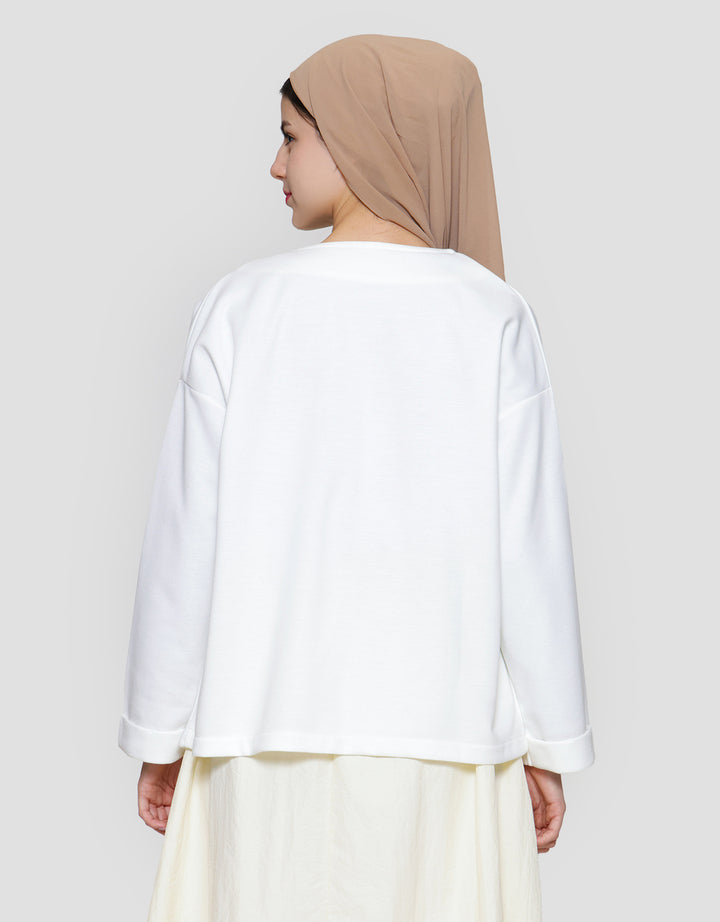 Annisa Jersey Outer Jaket Oversized Wanita