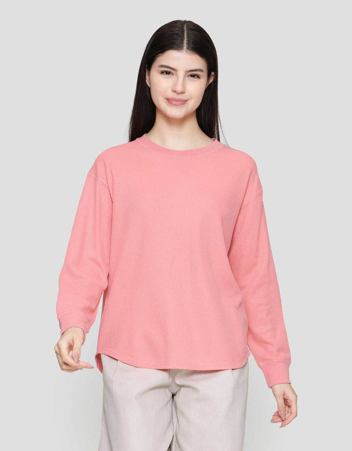 SUKO WAFFLE KAOS LENGAN PANJANG WANITA