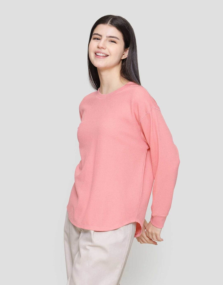 SUKO WAFFLE KAOS LENGAN PANJANG WANITA