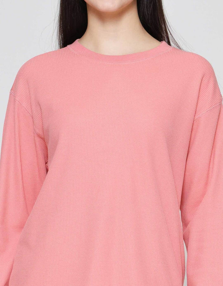 SUKO WAFFLE KAOS LENGAN PANJANG WANITA