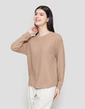 SUKO WAFFLE KAOS LENGAN PANJANG WANITA