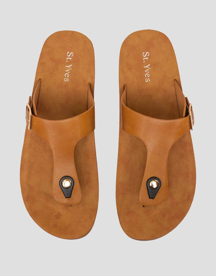 St. Yves Buckle Sandal Flip Flops FQ9 Wanita