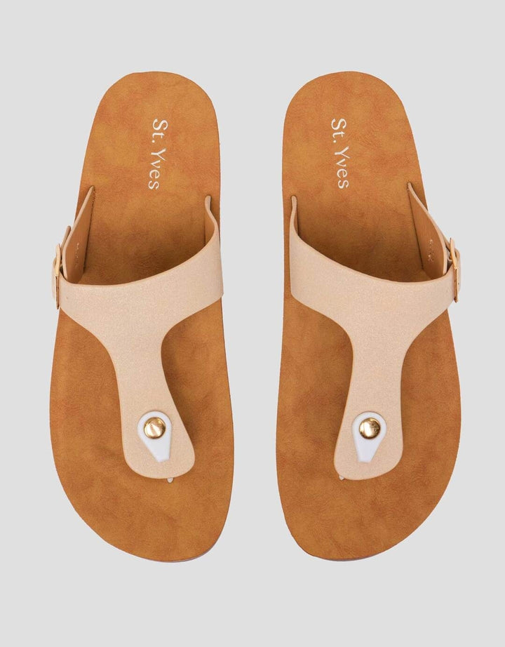 St. Yves Buckle Sandal Flip Flops Wanita