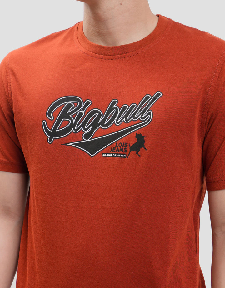 Lois Bigbull Print Kaos Lengan Pendek Pria