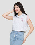 Disney Fleece Print Mickey Mouse Jacket Vest Wanita