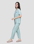 Disney Solid Stitch Setelan Piyama Wanita