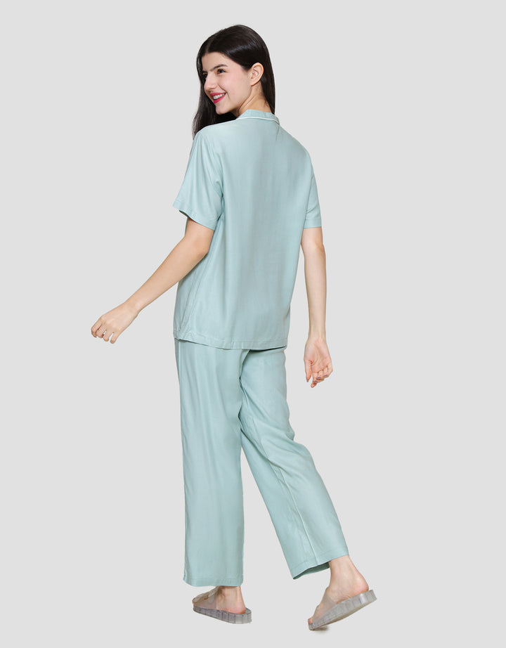 Disney Solid Stitch Setelan Piyama Wanita