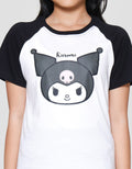 Character Raglan Kuromi Kaos Anak Perempuan