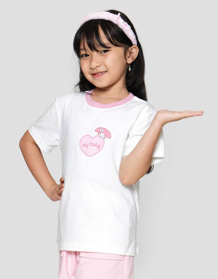 Character My Melody Kaos Lengan Pendek Anak Perempuan