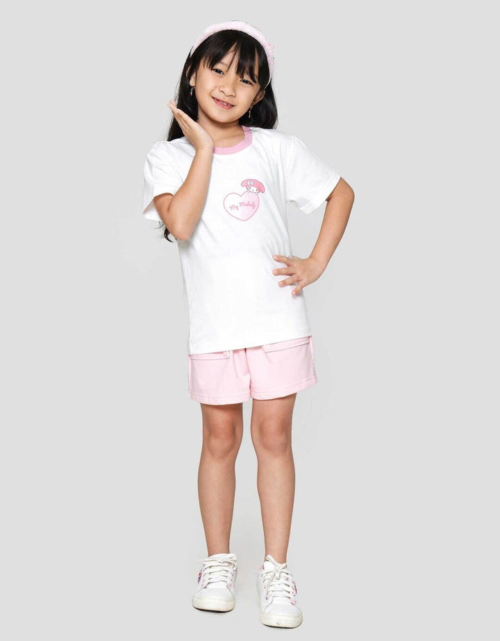 Character My Melody Kaos Lengan Pendek Anak Perempuan