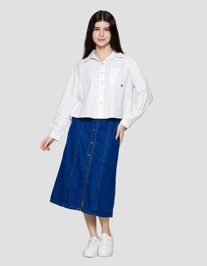 Exit Olive Blouse Wanita