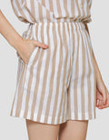 St. Yves Stripe Cotton Setelan Piyama Wanita