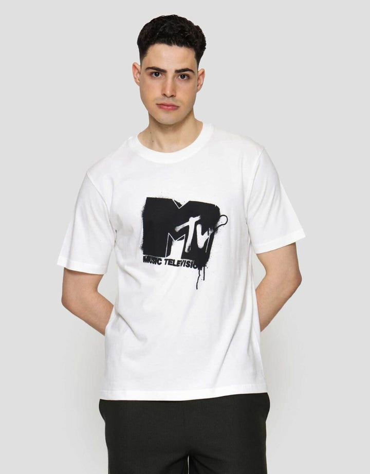 Nevada Mtv Logo - Style Kaos Lengan Pendek Pria