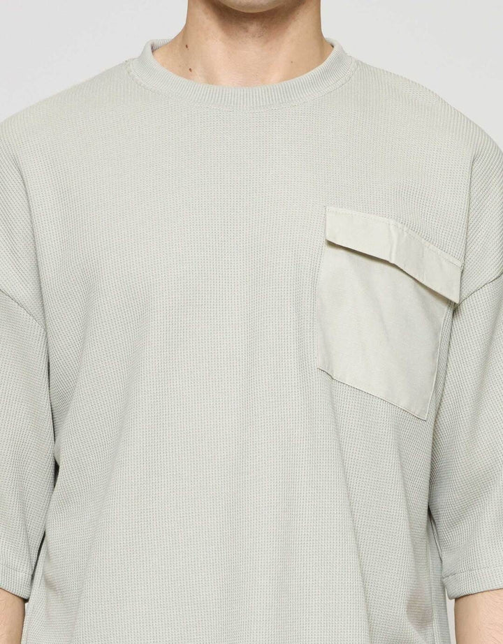 Nevada Boxy Ribstop With Pocket Kaos Oversize Pria