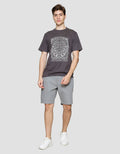 Nevada Print Theme Totem Kaos Lengan Pendek Pria