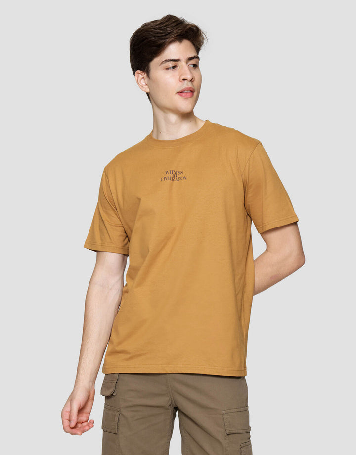 Nevada Print Theme Totem - Style Kaos Lengan Pendek Pria