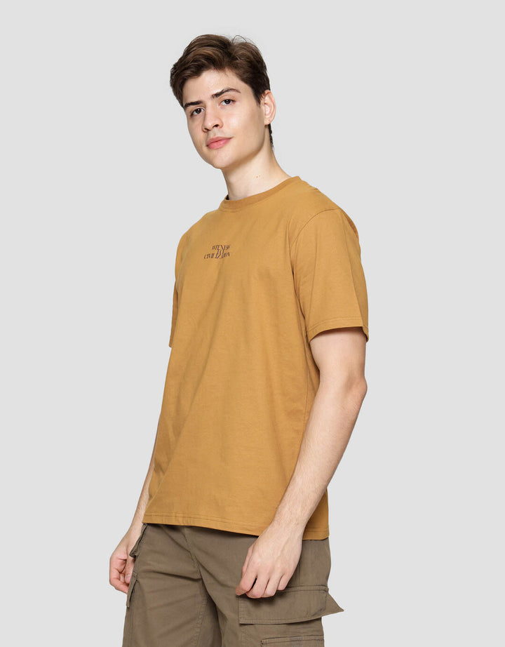 Nevada Print Theme Totem - Style Kaos Lengan Pendek Pria