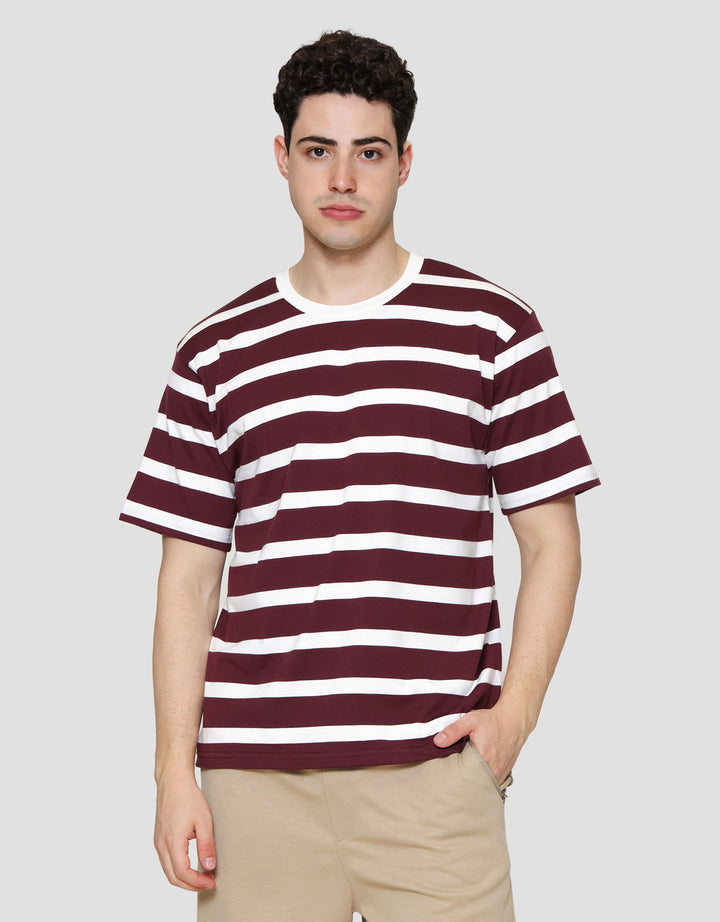 Nevada Stripe - Style Print Kaos Lengan Pendek Pria