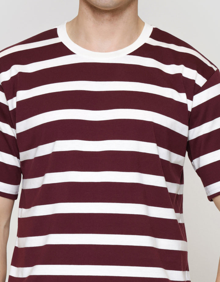 Nevada Stripe - Style Print Kaos Lengan Pendek Pria