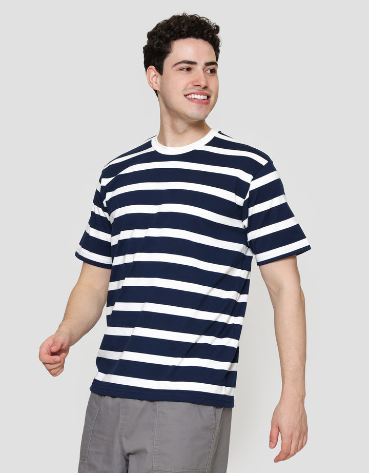 Nevada Stripe - Style Print Kaos Lengan Pendek Pria