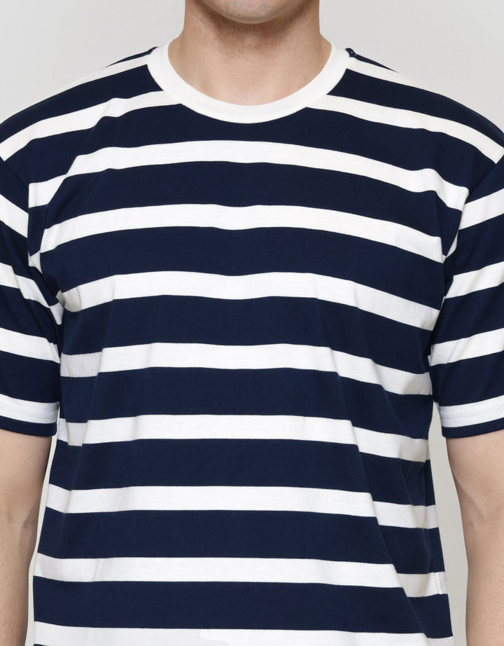 Nevada Stripe - Style Print Kaos Lengan Pendek Pria
