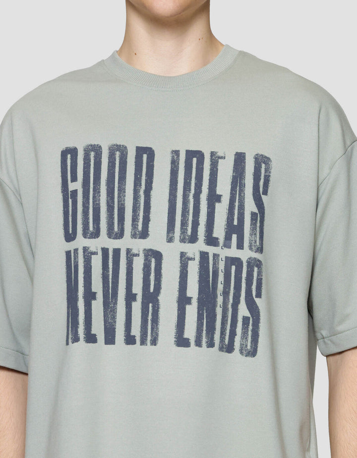 Nevada Theme Blurry - Good Ideas Kaos Oversize Pria