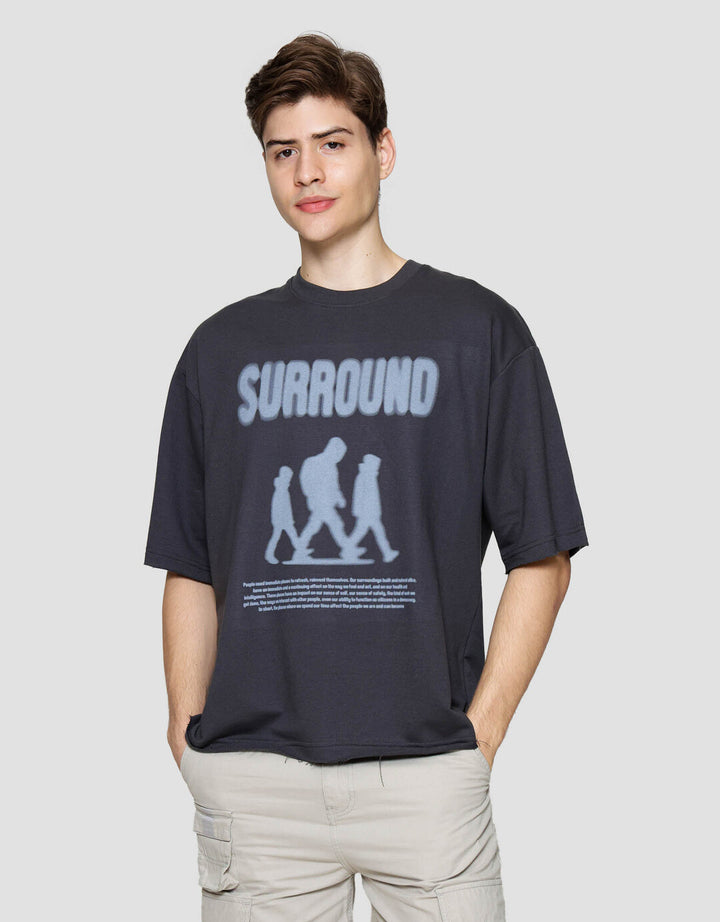 Nevada Theme Blurry - Surround Kaos Oversize Pria