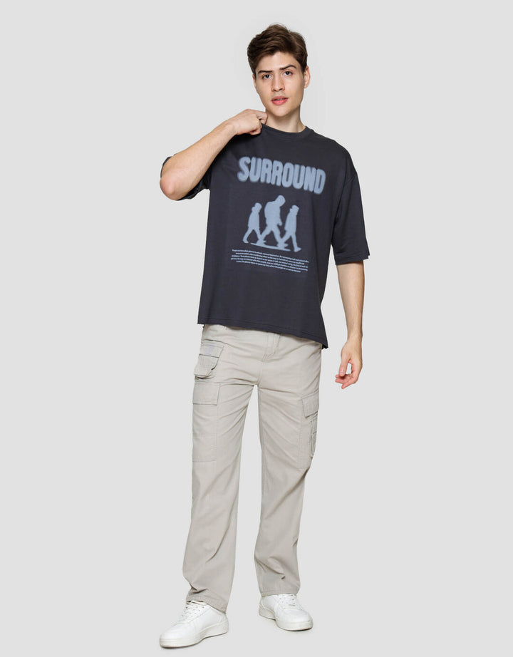 Nevada Theme Blurry - Surround Kaos Oversize Pria