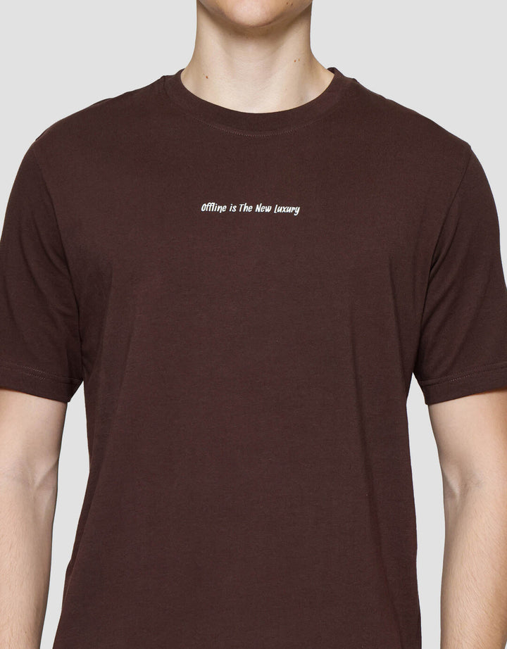 Nevada Print Hd - Offline Is The New Luxury Kaos Lengan Pendek Pria