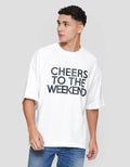 Nevada Oversize T-Shirt Print - Cheers To The Weekend Kaos Pria