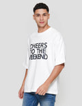 Nevada Oversize T-Shirt Print - Cheers To The Weekend Kaos Pria