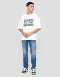 Nevada Oversize T-Shirt Print - Cheers To The Weekend Kaos Pria