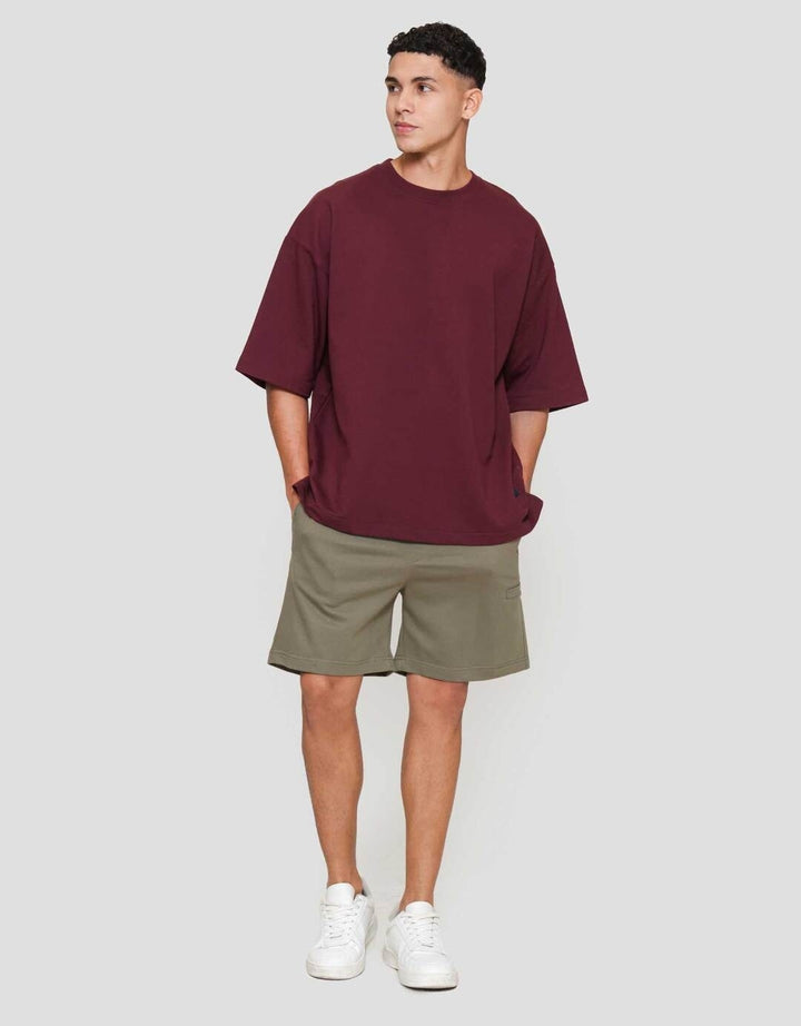 Nevada Plain Basic Kaos Oversize Pria