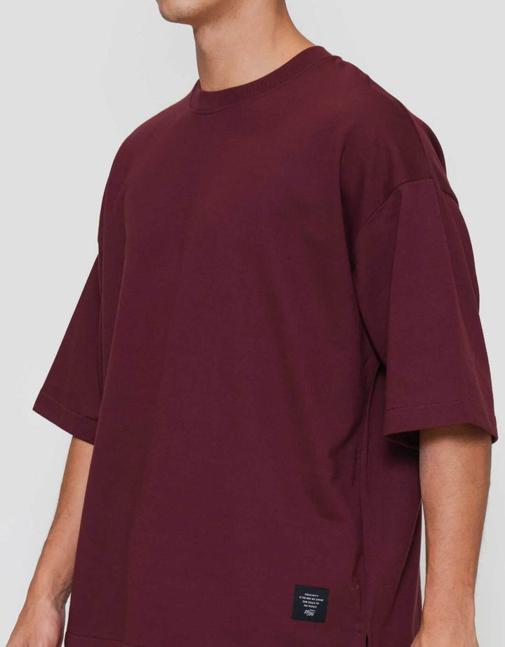 Nevada Plain Basic Kaos Oversize Pria